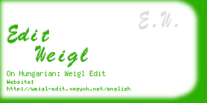 edit weigl business card